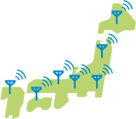 NTTドコモの全国サービスエリアで利用できます